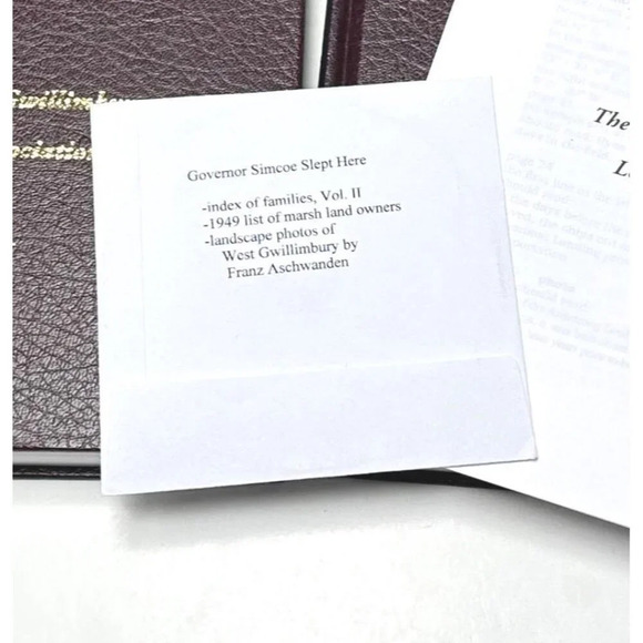 Governor Simcoe Slept Here Book 2 Vol Local History Bradford ON HC CD - Picture 15 of 16